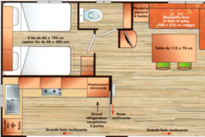 Plan riviera 2 chambres